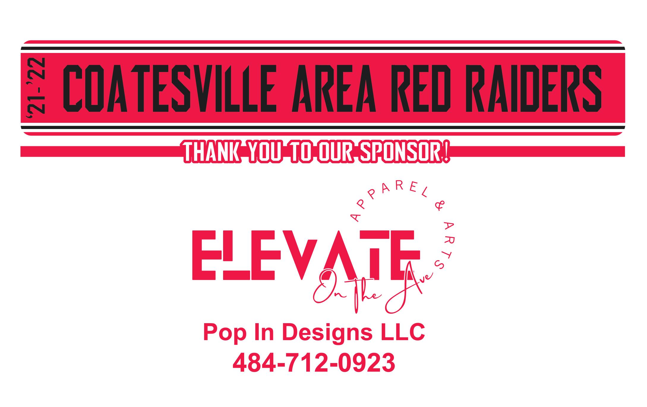Elevate: On The Ave. - Pop In Designs, LLC - Proud Sponsor of Coatesville Area High School Red Raiders